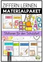 Vorschau - Arbeitsblätter - Ziffern lernen 0–9 – Materialpaket für die 1. Klasse - Deckblatt