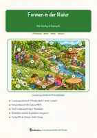 Vorschau - Arbeitsblätter - Formen in der Natur – Lesespurgeschichte mit Rätselaufgaben (Klasse 1) - Seite 1