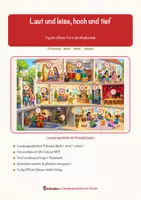 Vorschau - Arbeitsblätter - Laut und leise, hoch und tief – Lesespurgeschichte mit Rätselaufgaben (Klasse 1) - Seite 1