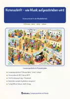 Vorschau - Arbeitsblätter - Notenschrift – wie Musik aufgeschrieben wird – Lesespurgeschichte mit Rätselaufgaben (Klasse 3) - Seite 1