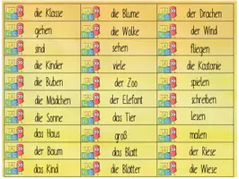 Vorschau - Stationenlernen - Lernwörter-Kärtchen für das Rechtschreibfrühstück - Seite 1