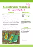 Vorschau - Mal- und Bastelvorlagen - Frühling Bastelvorlage: Klappkarte Gänseblümchen - Ein kleiner Dank - Seite 1