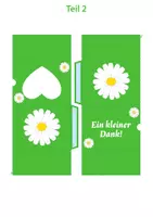 Vorschau - Mal- und Bastelvorlagen - Bastelvorlage: Ein kleiner Dank mit Aufsteller oder Klappschachtel für süße Botschaften - Seite 3