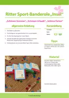 Vorschau - Mal- und Bastelvorlagen - Druckvorlage Insel: Schokoladen-Banderolen - Schönen Sommer & Schöne Ferien - Seite 1