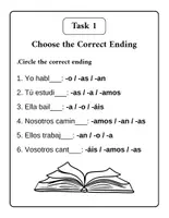 Vorschau - Arbeitsblätter - AR Verb Conjugation Chart - Seite 3