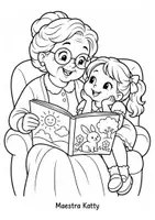 anteprima - Materiale di supporto/inclusione - La_Festa_dei_Nonni_da_colorare_Maestra_Katty - Pagina 1