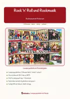 Vorschau - Mal- und Bastelvorlagen - Rock ’n’ Roll und Rockmusik – Lesespurgeschichte mit Rätselaufgaben (Klasse 9) - Seite 1
