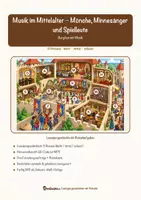 Vorschau - Arbeitsblätter - Musik im Mittelalter – Mönche, Minnesänger und Spielleute – Lesespurgeschichte mit Rätselaufgaben (Klasse 7) - Seite 1