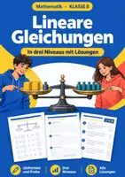 Vorschau - Arbeitsblätter - Gleichungen und Funktionen Klasse 8/9 – Übungspaket - Seite 1