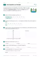 Vorschau - Arbeitsblätter - Quadratische Funktionen Klasse 9 üben - Seite 3