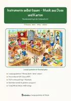 Vorschau - Arbeitsblätter - Instrumente selbst bauen – Musik aus Dose und Karton – Lesespurgeschichte mit Rätselaufgaben (Klasse 1) - Seite 1