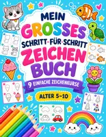 Vorschau - Arbeitsblätter - Mein einfaches Schritt-für-Schritt-Zeichenbuch - Deckblatt