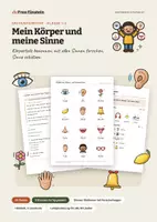 Vorschau - Unterrichtsreihen - Körper und Sinne Klasse 1/2 – Sachunterricht - Deckblatt