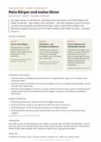 Vorschau - Unterrichtsreihen - Körper und Sinne Klasse 1/2 – Sachunterricht - Seite 3