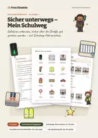 Vorschau - Unterrichtsreihen - Mein Schulweg Klasse 1 – Sicher unterwegs - Deckblatt