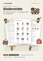Vorschau - Unterrichtsreihen - Kinderrechte Klasse 2 – Sachunterricht - Deckblatt