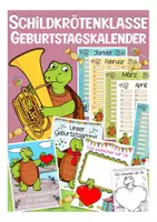 Vorschau - Poster - Schildkrötenklasse Geburtstagskalender - Deckblatt