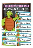 Vorschau - Fördermaterial/Inklusion - Klassendienste Schildkrötenklasse - Deckblatt