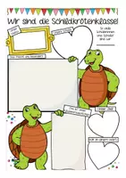 Vorschau - Arbeitsblätter - Unsere Klasse vorstellen Deutsch kreatives Schreiben in der Schildkrötenklasse - Seite 1