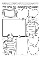 Vorschau - Arbeitsblätter - Unsere Klasse vorstellen Deutsch kreatives Schreiben in der Schildkrötenklasse - Seite 3