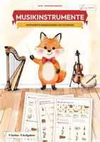 Vorschau - Arbeitsblätter - Musikinstrumente Grundschule | Instrumente kennenlernen Arbeitsblätter | Instrumentengruppen | Musik Klasse 2 3 - Deckblatt
