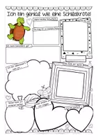 Vorschau - Arbeitsblätter - Meine Stärken - Schildkröte Sketchnotes - Seite 1