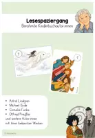 Vorschau - Arbeitsblätter - Lesespaziergang Kinderbuchautor:innen (3.& 4. Klasse) - Deckblatt