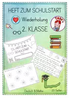 Vorschau - Arbeitsblätter - Heft zum Schulstart - Klasse 2 - Deckblatt