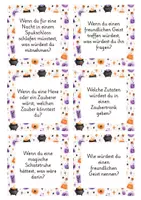 Vorschau - Spiele - Halloween Gesprächskarten für Kinder - 24 Fragen für Morgenkreis, Unterricht & Klassengemeinschaft - Halloween in der Klasse - Halloween Spiele und Aktivitäten - Seite 2
