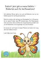 Vorschau - Fördermaterial/Inklusion - Gefühlskarten Schmetterling Klassentier Schmetterling - Seite 1
