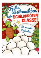Vorschau - Mal- und Bastelvorlagen - Weihnachtsgrüße Schildkrötenklasse Weihnachten - Seite 1
