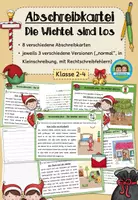Vorschau - Arbeitsblätter - Abschreibkartei - Die Wichtel sind los (Klasse 2-4) #wichtelzeitbyextraklasse - Deckblatt