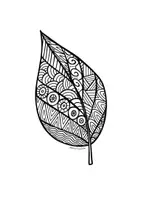 anteprima - Materiale per pittura e bricolage - 5 Zentangle Autunnali Disegnati a Mano | Schede di Arte, Mindfulness e Rilassamento | Disegni da Colorare Autunno Scuola Primaria e Secondaria - Pagina 1