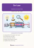Vorschau - Mal- und Bastelvorlagen - Der Laser – Lesespurgeschichte mit Rätselaufgaben (Klasse 9) - Seite 1