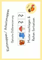 Vorschau - Fördermaterial/Inklusion - Herbst Klettmappen - Muster nachlegen & Reihenfolgen fortsetzen Förderschule Geistige Entwicklung - Seite 3