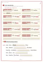 Vorschau - Arbeitsblätter - Zahlen Englisch Klasse 3 | Numbers Englisch | Zahlen 1 bis 20 auf Englisch | Numbers Worksheets | Englisch Grundschule - Seite 2
