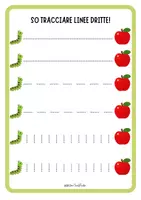 anteprima - Esercizi - 60 Schede di Pregrafismo e Tratteggio Scuola Infanzia e Prima Elementare | Motricità Fine, Controllo della Matita e Disegni da Colorare | Prerequisiti Scrittura - Pagina 2