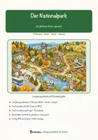 Vorschau - Arbeitsblätter - Der Nationalpark – Lesespurgeschichte mit Rätselaufgaben (Klasse 5) - Seite 1
