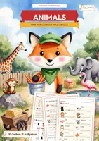 Vorschau - Arbeitsblätter - Tiere Englisch Klasse 3 | Animals Englisch | Tiere auf Englisch Arbeitsblätter | Pets, Farm Animals, Wild Animals | Englisch Grundschule - Deckblatt