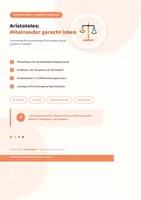 Vorschau - Unterrichtsreihen - Aristoteles und die Frage nach dem gerechten Leben - Deckblatt