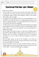 Vorschau - Arbeitsblätter - Lesetext Sommerferien - inklusive Fragen zum Text - Seite 3