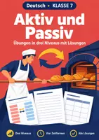 Vorschau - Arbeitsblätter - Aktiv und Passiv Klasse 7 – Übungen - Deckblatt
