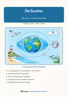 Vorschau - Arbeitsblätter - Die Gezeiten – Lesespurgeschichte mit Rätselaufgaben (Klasse 9) - Deckblatt