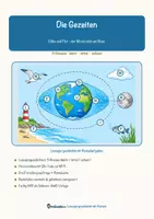 Vorschau - Arbeitsblätter - Die Gezeiten – Lesespurgeschichte mit Rätselaufgaben (Klasse 9) - Seite 1