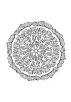 anteprima - Esercizi - FREEBIE Mandala Autunnale Disegnato a Mano | Scheda riempitempo decorazione della Classe | Disegno da Colorare - Pagina 1
