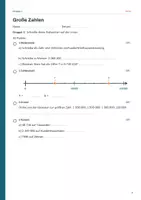 Vorschau - Test - Lernstandserhebung Mathe Klasse 5 Halbjahr | Fit zum Halbjahr | Vollversion mit zwei Gruppen, Nachtest und Lösungen - Seite 2