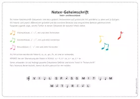 Vorschau - Arbeitsblätter - Materialpaket Notennamengeheimschrift - Seite 2