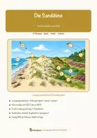Vorschau - Arbeitsblätter - Die Sanddüne – Lesespurgeschichte mit Rätselaufgaben (Klasse 8) - Seite 1