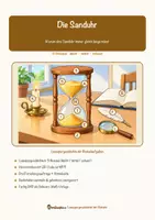 Vorschau - Stationenlernen - Die Sanduhr – Lesespurgeschichte mit Rätselaufgaben (Klasse 8) - Seite 1