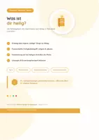 Vorschau - Stundenentwürfe - Was ist dir heilig? Vom Alltag zum religiösen Begriff des Heiligen - Deckblatt